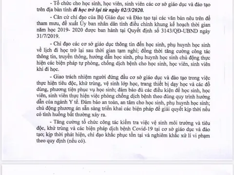 Quảng Ninh cho học sinh, sinh viên đi học trở lại từ ngày 2/3