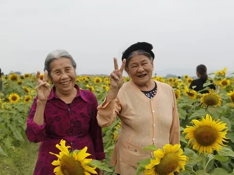 Dân mạng rần rần chia sẻ bộ ảnh kỷ niệm 60 năm tình bạn của 2 cụ bà 80 tuổi ở Nghệ An