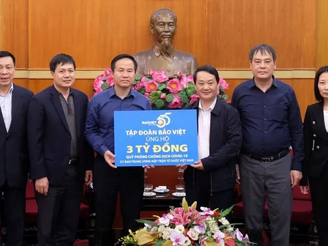 Bảo Việt ủng hộ 3 tỷ đồng cho Quỹ Phòng chống dịch Covid-19  của Ủy ban Trung ương Mặt trận Tổ quốc Việt Nam