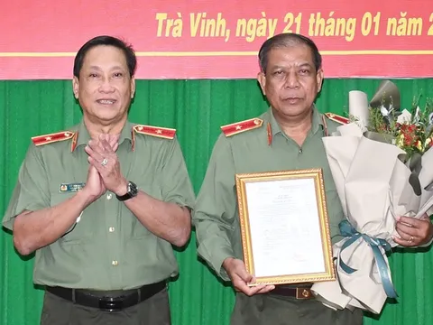 Thiếu tướng Kiên Rịnh được bổ nhiệm làm Phó giám đốc Công an tỉnh Trà Vinh