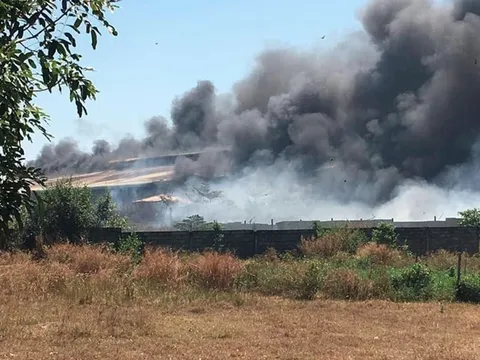 Bình Dương: Cháy lớn tại công ty sản xuất may mặc