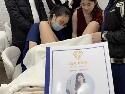 Sau hai ngày ‘thần tốc’, học viên Diamond Beauty đã thực hiện trên mẫu người thật