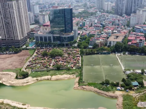 Cầu Giấy - Hà Nội: Dự án Công viên hồ điều hoà chậm tiến độ nhiều năm