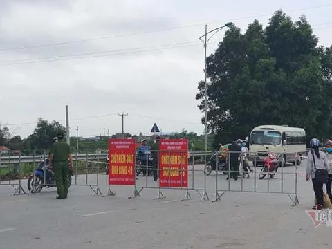 Bắc Giang: Huyện Tân Yên giãn cách xã hội từ 6h ngày 29/5