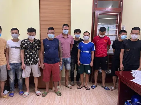 Phát hiện 10 đối tượng tụ tập đánh bạc giữa mùa dịch ở Bắc Giang