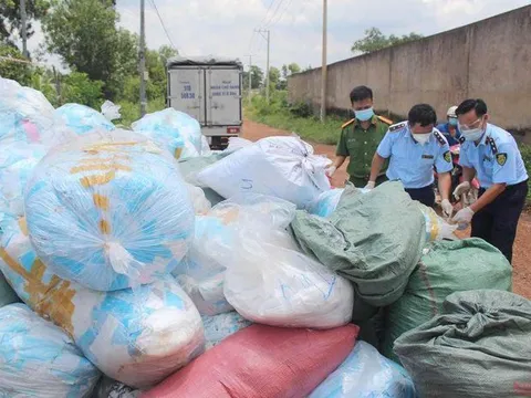 Phát hiện hơn 1 tấn khẩu trang tái chế không rõ nguồn gốc ở Đồng Nai