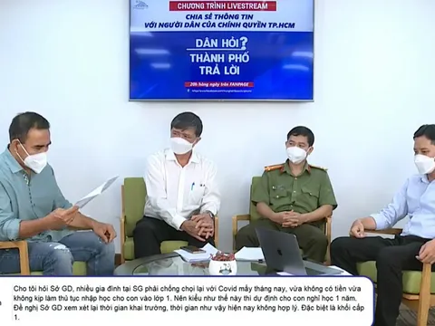 Học sinh các trường công lập ở TP. HCM được miễn học phí học kỳ I năm học 2021-2022