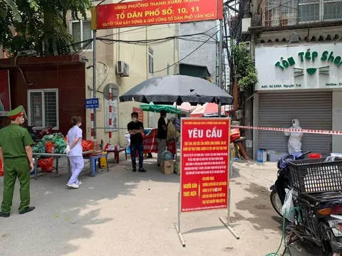Hà Nội bắt đầu di dời dân khỏi ổ dịch Thanh Xuân Trung từ 20h tối 1/9