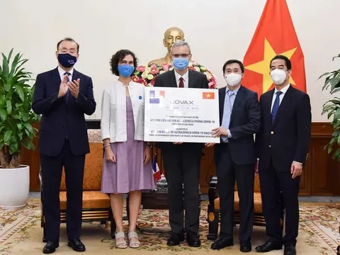 Việt Nam tiếp nhận thêm hơn 1,48 triệu liều vaccine COVID-19 AstraZeneca