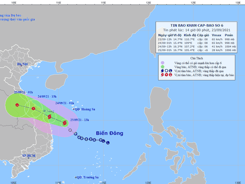 Áp thấp nhiệt đới mạnh lên thành bão, cách bờ biển Bình Định 180km