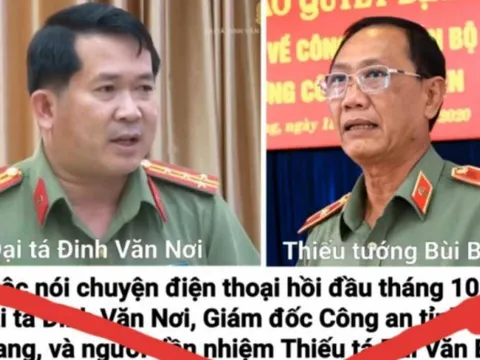 Vụ file ghi âm cắt ghép của Đại tá Đinh Văn Nơi: Công an tỉnh An Giang khởi tố vụ án
