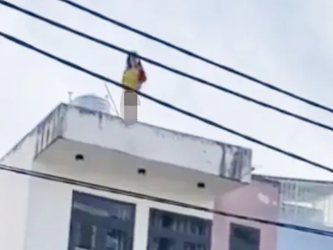 TP.HCM: Cảnh sát giải cứu cô gái la hét trên mái nhà, có ý định nhảy lầu