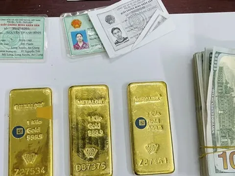 Khởi tố 6 bị can liên quan đến đường dây mua bán vàng, USD lậu ở An Giang