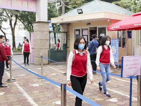 Hà Nội diễn tập công tác đón học sinh trở lại trường học sau Tết Nguyên đán