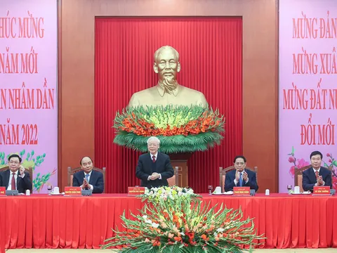 Tổng Bí thư Nguyễn Phú Trọng chúc Tết lãnh đạo, nguyên lãnh đạo Đảng, Nhà nước