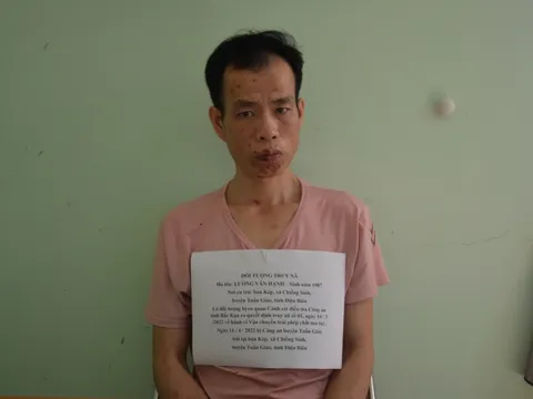 Bắt giữ đối tượng bị truy nã đặc biệt nguy hiểm tại Điện Biên