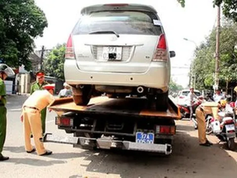 Những lỗi vi phạm giao thông mới khiến ô tô bị tạm giữ