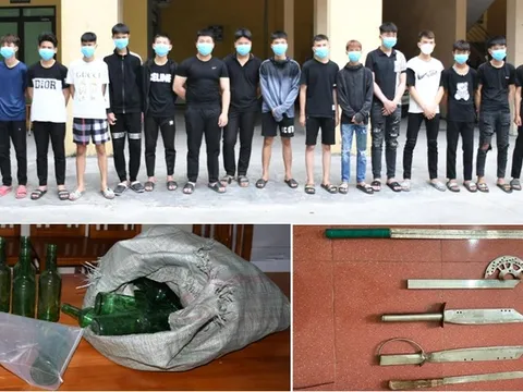 Hải Phòng: Xử lý 25 thanh niên mang hung khí gây sự với người qua đường