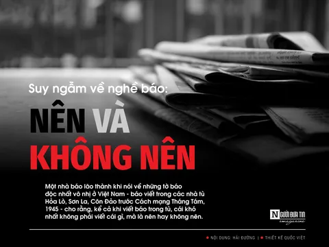 Suy ngẫm về nghề báo: Nên và không nên