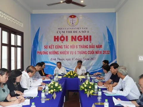 Hội Luật gia Cụm thi đua số 4 tổ chức hội nghị Sơ kết 6 tháng đầu năm