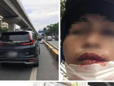 Điều tra vụ tài xế xe ôm bị lái xe CR-V hành hung vì 'không cho vượt'
