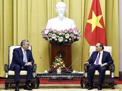 Chủ tịch nước Nguyễn Xuân Phúc tiếp Phó Thủ tướng, Bộ trưởng Ngoại giao Kazakhstan