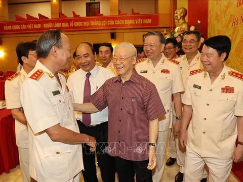 Đảng lãnh đạo tuyệt đối, trực tiếp về mọi mặt đối với công an nhân dân