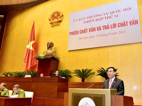 Nghị quyết về hoạt động chất vấn tại Phiên họp thứ 14 UBTVQH