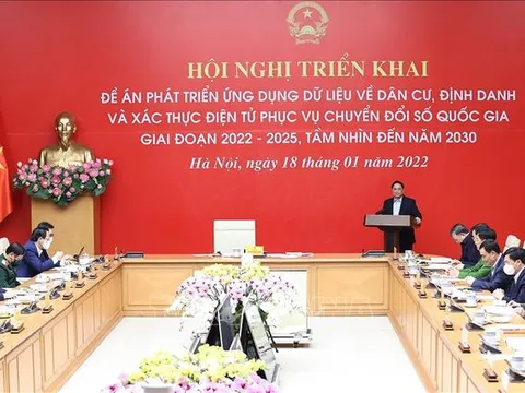 Phát triển ứng dụng dữ liệu về dân cư, định danh và xác thực điện tử phục vụ chuyển đổi số quốc gia