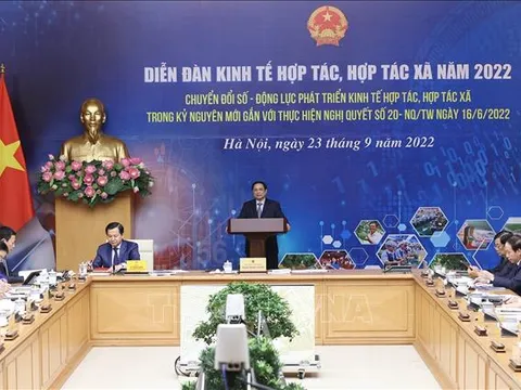 Thủ tướng Phạm Minh Chính chủ trì Diễn đàn về chuyển đổi số trong khu vực kinh tế hợp tác