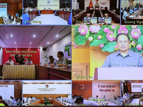 Thủ tướng Phạm Minh Chính chủ trì họp trực tuyến đánh giá công tác ứng phó, khắc phục thiệt hại bão Noru