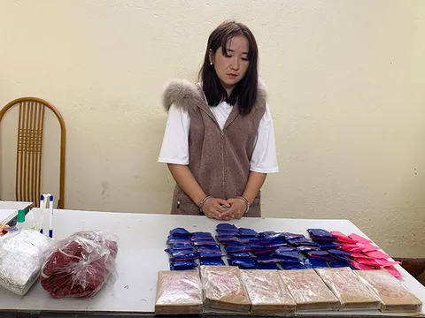 Bắt quả tang 'nữ quái' mua bán trái phép 6 bánh heroin