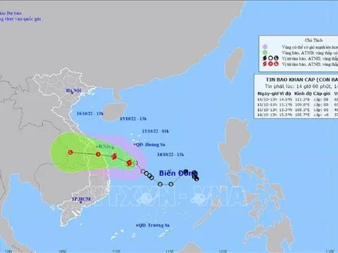 Áp thấp nhiệt đới mạnh lên thành bão SONCA