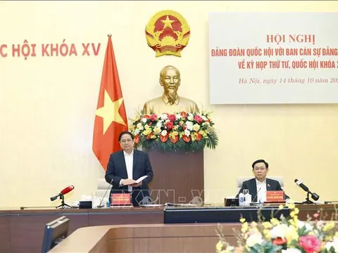 Đảng đoàn Quốc hội, Ban Cán sự Đảng Chính phủ họp chuẩn bị cho Kỳ họp thứ 4, Quốc hội Khóa XV