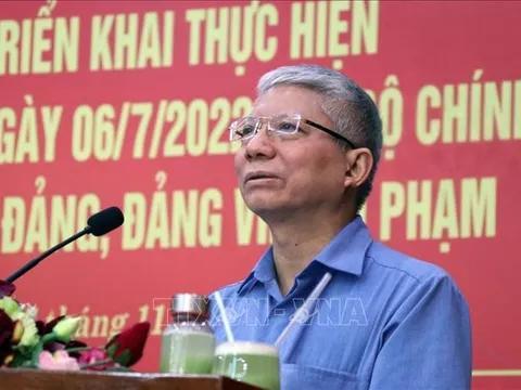 Quán triệt, triển khai quy định của Bộ Chính trị về kỷ luật tổ chức Đảng, đảng viên vi phạm