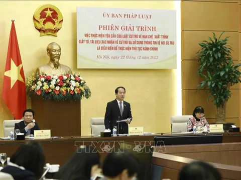 Giải trình một số nội dung trong thực hiện Luật Cư trú