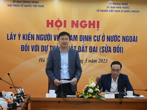 Kiều bào đóng góp ý kiến đối với dự thảo Luật Đất đai (sửa đổi)