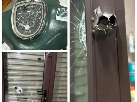 Hải Dương: Truy tìm đối tượng nổ súng bắn thủng cửa nhà dân