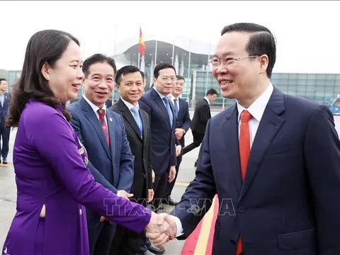 Chủ tịch nước Võ Văn Thưởng lên đường thăm chính thức CHDCND Lào