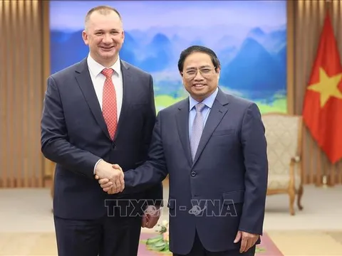 Thủ tướng Phạm Minh Chính tiếp Bộ trưởng Bộ Nội vụ Belarus