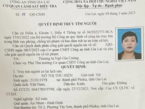 Tạm giữ nữ kế toán Ủy ban MTTQ Việt Nam tỉnh Gia Lai