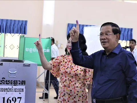 Lãnh đạo Việt Nam chúc mừng Campuchia tổ chức thành công cuộc bầu cử Quốc hội khóa VII
