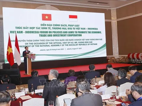 Diễn đàn chính sách, pháp luật thúc đẩy hợp tác kinh tế, thương mại và đầu tư Việt Nam - Indonesia
