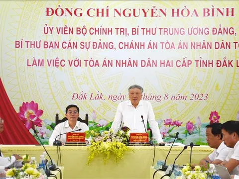 Đẩy nhanh tiến độ giải quyết các loại án, nâng cao chất lượng xét xử