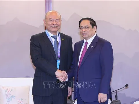 Thủ tướng Phạm Minh Chính tiếp lãnh đạo một số tập đoàn kinh tế hàng đầu Trung Quốc