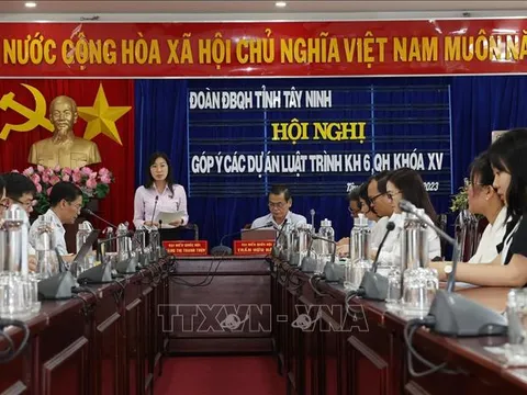 Tây Ninh: Góp ý các dự án luật trình Kỳ họp thứ 6, Quốc hội khóa XV