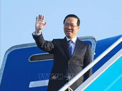 Chủ tịch nước Võ Văn Thưởng lên đường tham dự Diễn đàn cấp cao hợp tác quốc tế 'Vành đai và Con đường' lần thứ ba