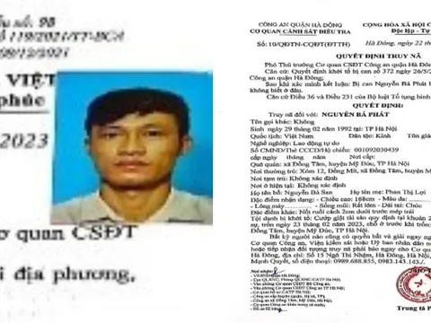 Hà Nội: Truy nã đối tượng cướp giật điện thoại của người đi đường