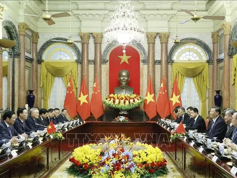 Chủ tịch nước Võ Văn Thưởng hội kiến Tổng Bí thư, Chủ tịch nước Trung Quốc Tập Cận Bình