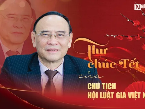 Thư chúc Tết của Chủ tịch Hội Luật gia Việt Nam gửi cán bộ, hội viên Hội Luật gia Việt Nam